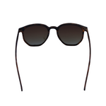 Back View of  Hokky Classic unisex sunglasses with a patterned frame in brown and black color, featuring polarized lenses.