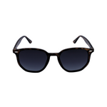 A pair of Hokky Classic unisex sunglasses with a patterned frame in brown and black color, featuring uv protection lenses.