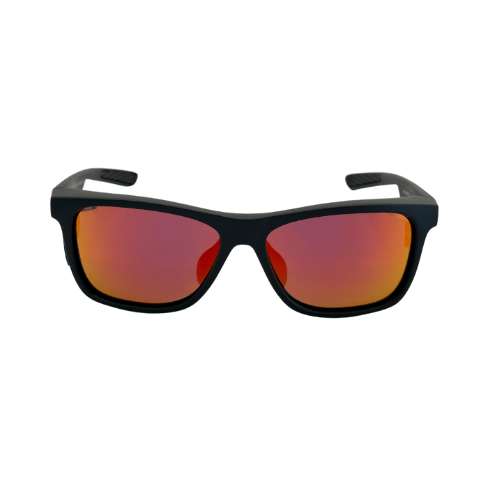 Front View of Black colour Hokky 'Horizon' sunglasses with polarised UV-protected yellow lenses and an adjustable bridge.