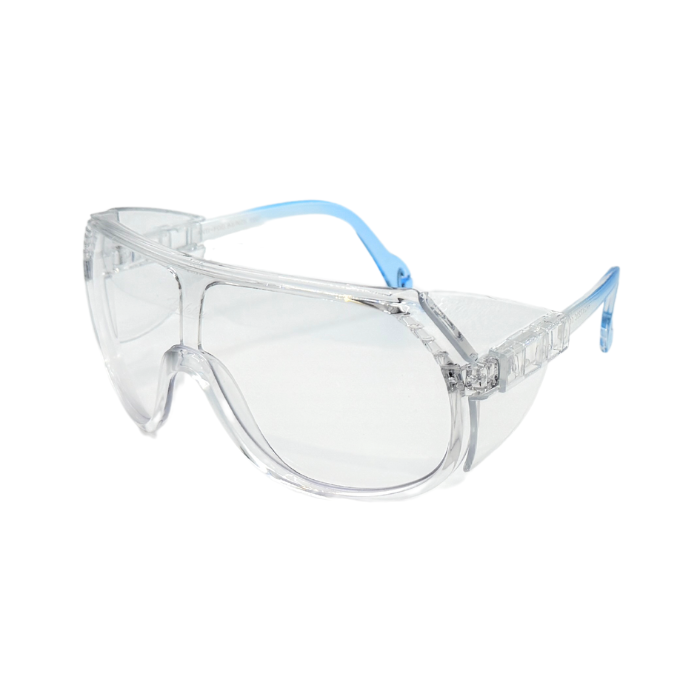 A pair of 'Sentinel' unisex sunglasses with polarized lenses and a clear frame.