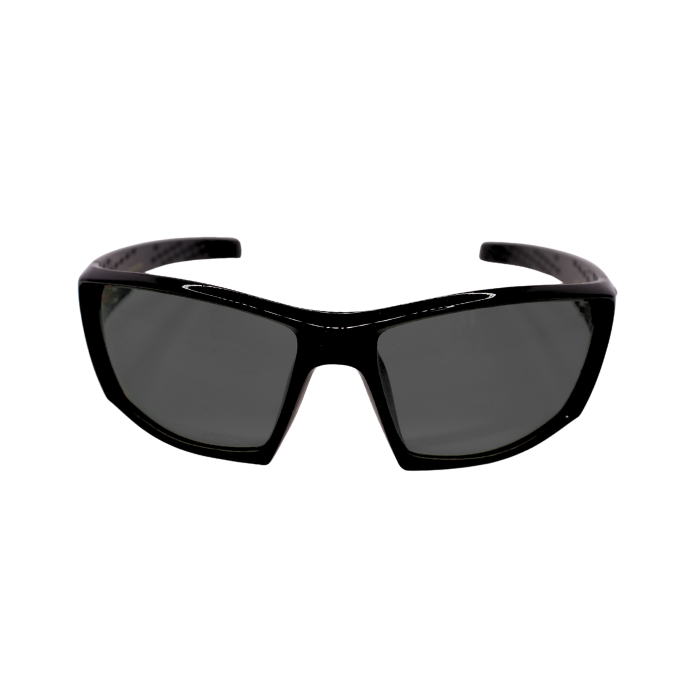 A pair of Hokky Sinclair sunglasses with a black frame and brown lenses.