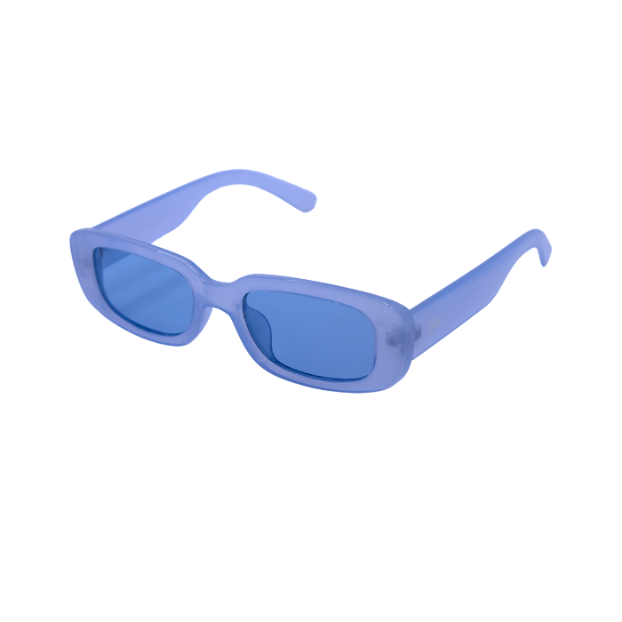 A pair of Azure Colour Hokky Soleil sunglasses with rectangular frames and polarized lenses.