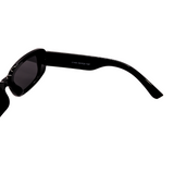 Hinges of Velvet Hokky Soleil sunglasses with rectangular frames and polarized lenses.