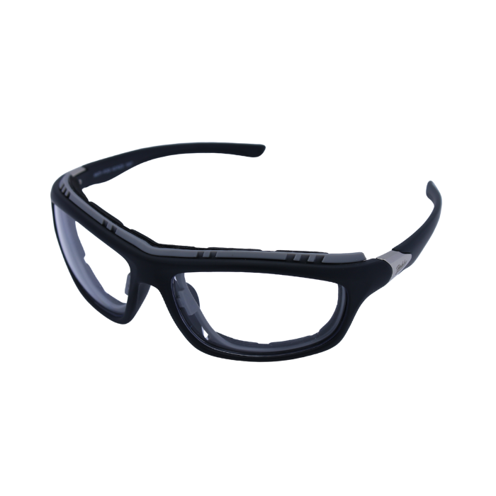 A pair of black and grey Hokky Vortex sunglasses designed for sports and outdoor activities.