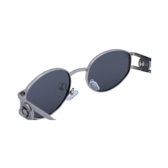 A pair of 'Regina' women's sunglasses with a silver metal frame and nosepad.