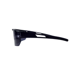 Black sunglasses on a white background
