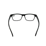 Black eyeglasses on a white background