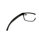 Black eyeglasses on a white background