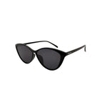 Black sunglasses on a white background