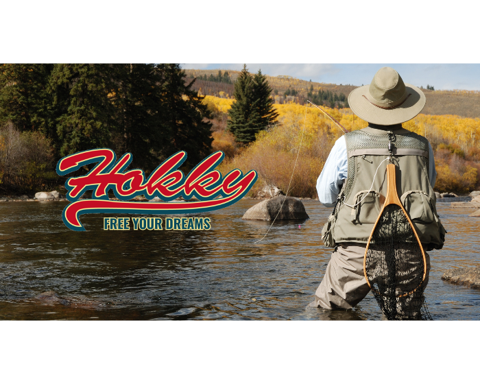 A person on a river overlooking a scenic view, promoting a gift card for sunglasses.