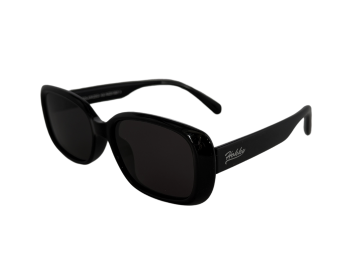 A pair of jett Hokky 'Marlo' kids sunglasses with polarized lenses and a snug fit, designed for children aged 3+.