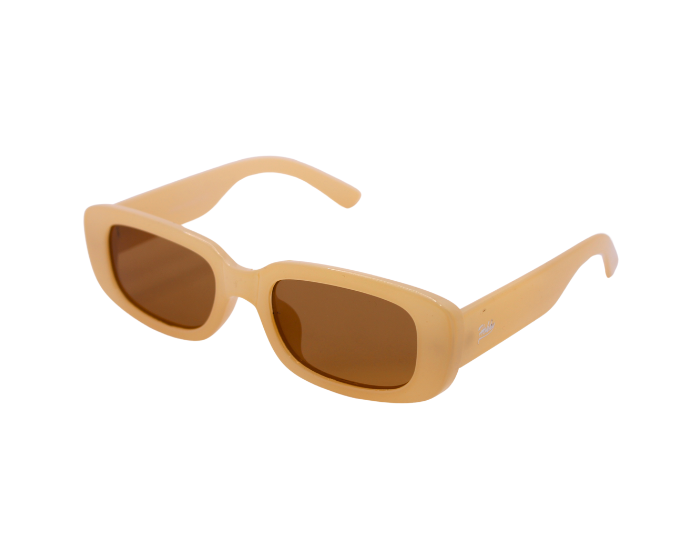 A pair of Caramel Hokky Soleil sunglasses with rectangular frames and polarized lenses.