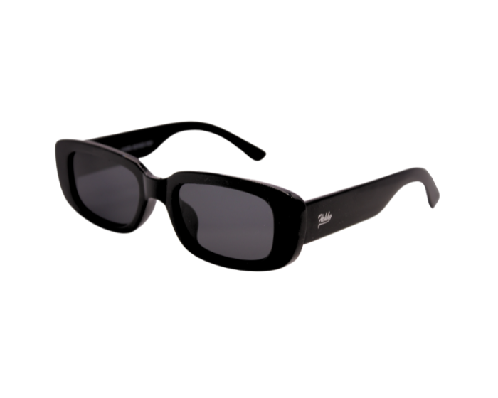 A pair of black Hokky Soleil sunglasses with rectangular frames and dark lenses.