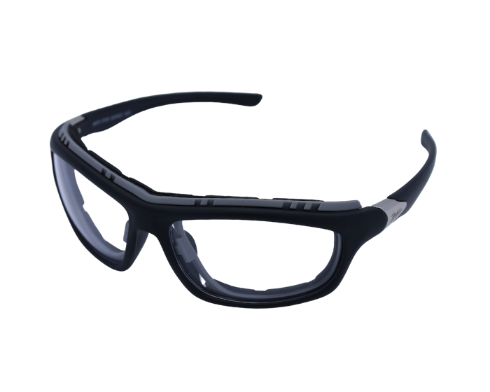A pair of black and grey Hokky Vortex sunglasses designed for sports and outdoor activities.