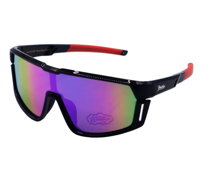 Sunglasses with black frame and red arms kids sports sunglasses