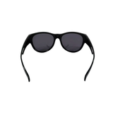 Black sunglasses on a white background