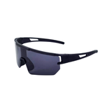 Black sunglasses with a white background