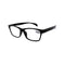 Black eyeglasses with a +3.50 label on a white background