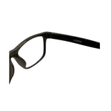 Black eyeglasses on a white background