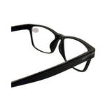 Black eyeglasses on a white background