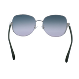 Sunglasses with gradient lenses on a white background