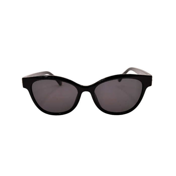 Black frames with dark lenses on white background
