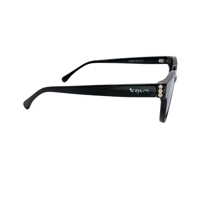 Black frames sunglasses on white background