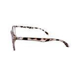 Tortoiseshell eyeglasses on a white background