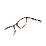 Tortoiseshell eyeglasses on a white background