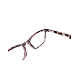 Tortoiseshell eyeglasses on a white background