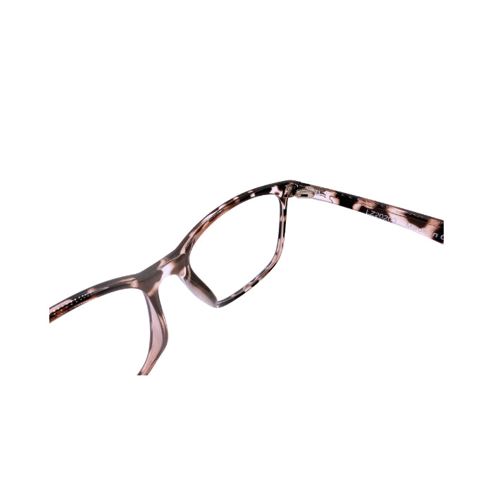 Tortoiseshell eyeglasses on a white background