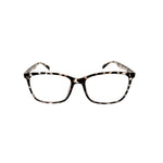 Tortoiseshell eyeglasses on a white background