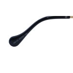 Black spoon on a white background