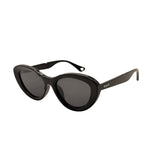White sunglasses with a reflective surface on a white background