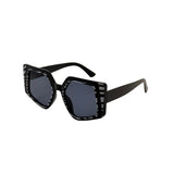 Checkered Square PC UV Sunglasses