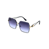 Angular Luxe Metal UV Sunglasses
