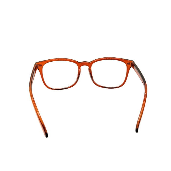 Tortoiseshell eyeglasses on a white background