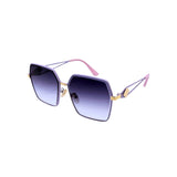 Angular Luxe Metal UV Sunglasses