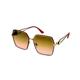 Angular Luxe Metal UV Sunglasses
